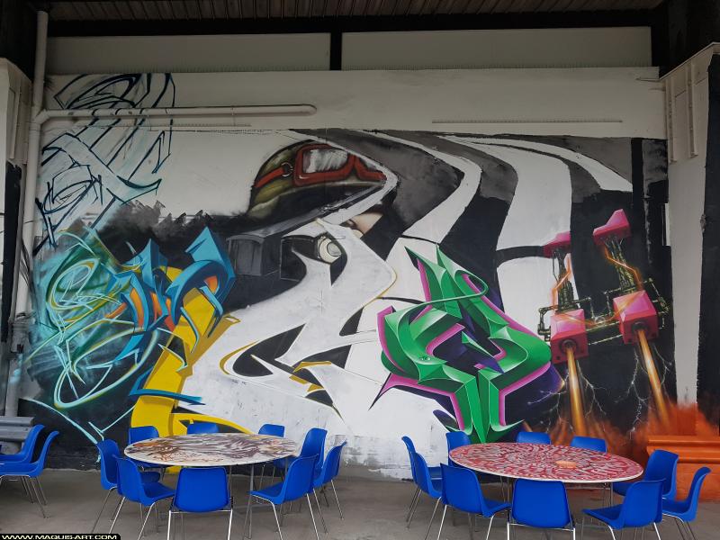 Graffiti à L'Aérosol Paris (18 août 2017)