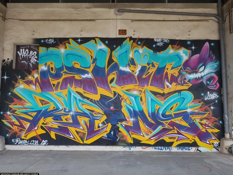 Graffiti de Pshit et Rains à L'Aérosol Paris (19 août 2017)