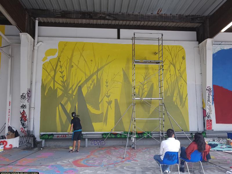 Graffiti de Grisone à L'Aérosol Paris (17 août 2017)
