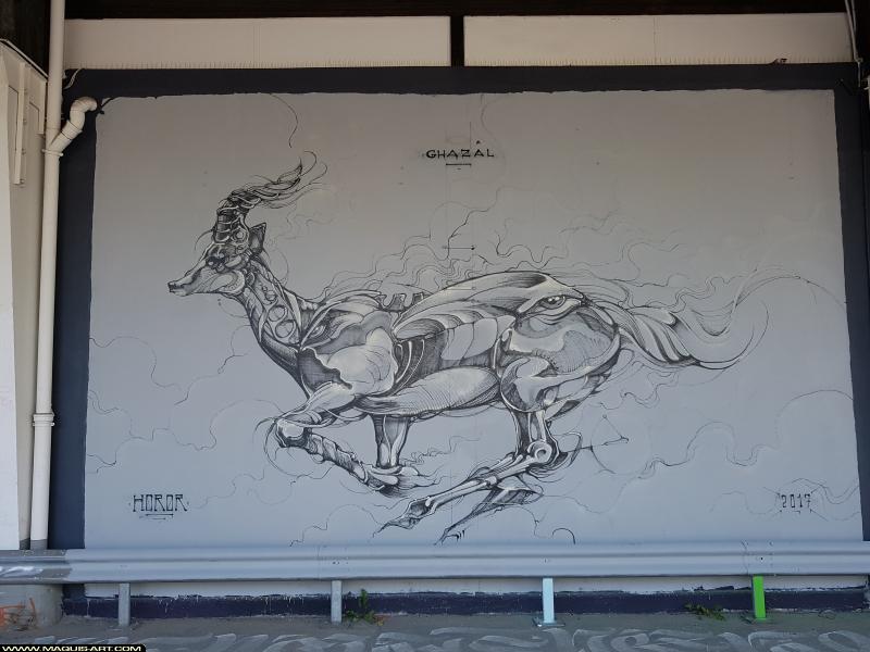 Graffiti de Horor à L'Aérosol Paris (18 août 2017)