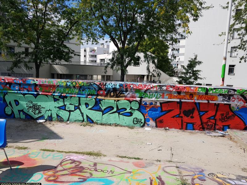 Graffiti de Poker à L'Aérosol Paris (19 août 2017)