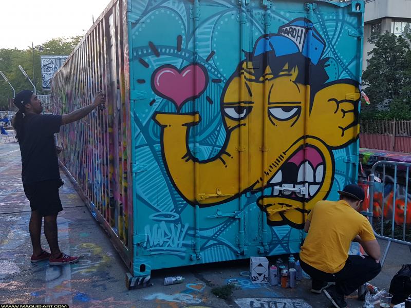 Maroh - Artiste Graffiti au Wall of Fame L'Aérosol