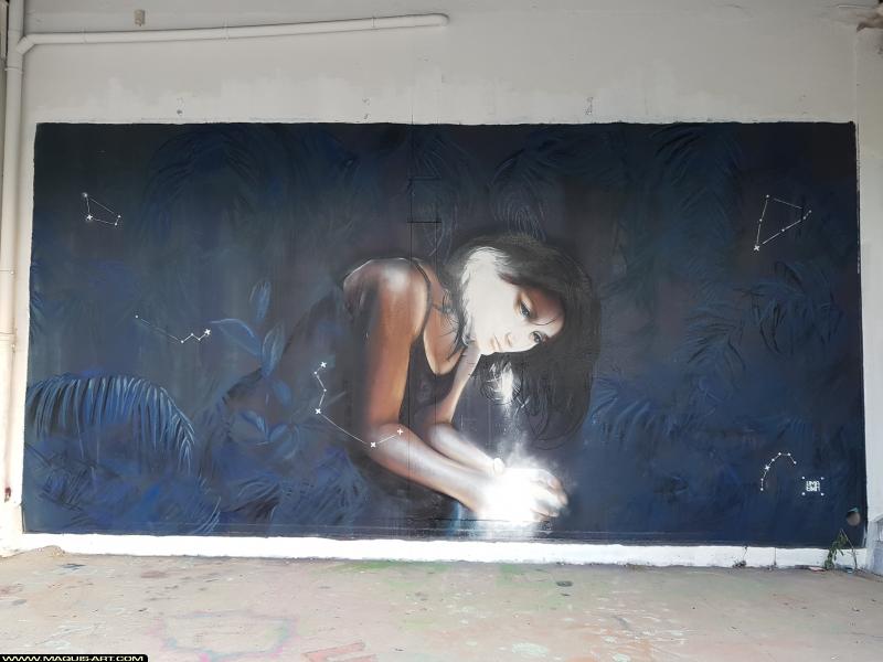 Graffiti de Lucie à L'Aérosol Paris (24 août 2017)