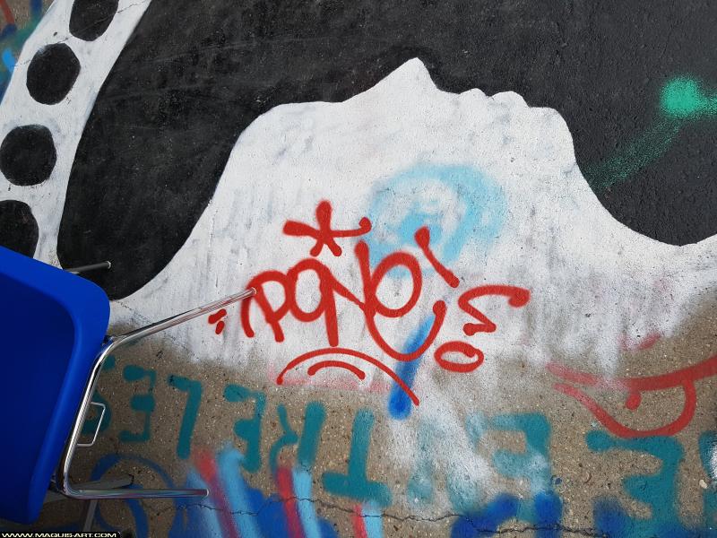 Graffiti de Poné à L'Aérosol Paris (2 septembre 2017)