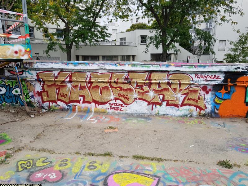 Kao - Artiste Graffiti au Wall of Fame L'Aérosol