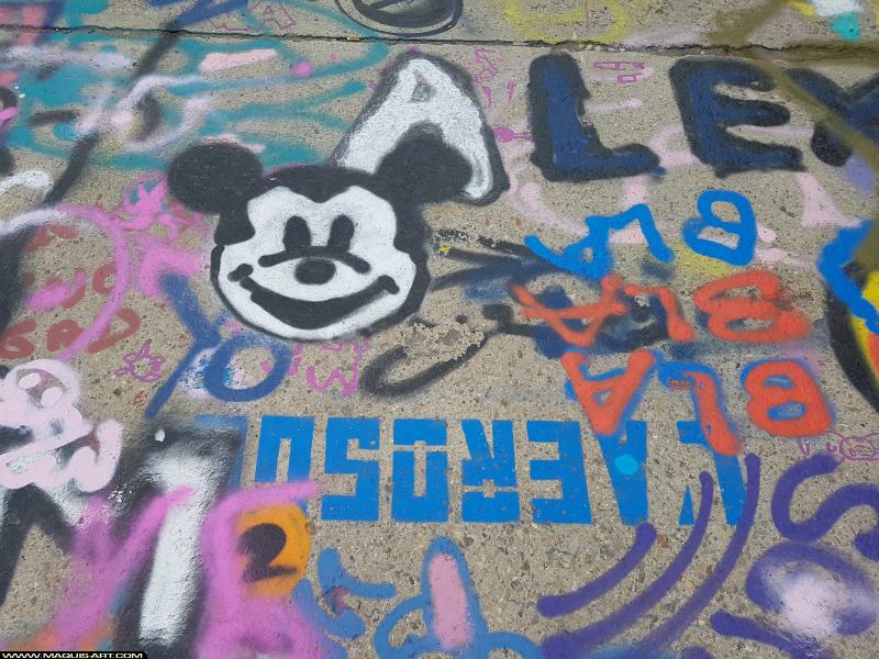 Graffiti de ??? à L'Aérosol Paris (30 août 2017)