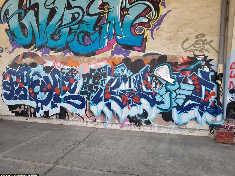 Graffiti de Prope et Byofa à L'Aérosol Paris (6 septembre 2017)