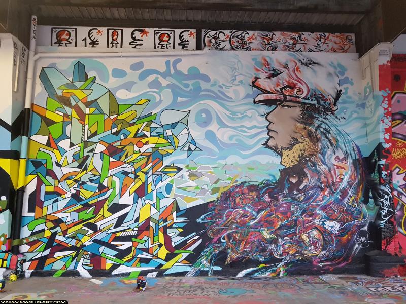 Graffiti de Jowel et R2rien à L'Aérosol Paris (6 septembre 2017)