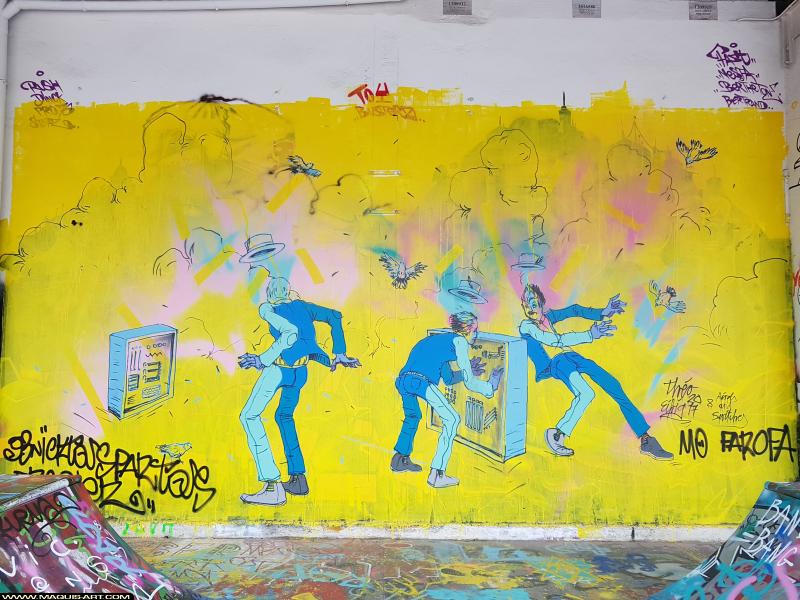 Theo - Artiste Graffiti au Wall of Fame L'Aérosol