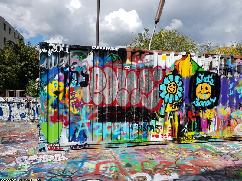 Graffiti de Poné à L'Aérosol Paris (15 septembre 2017)
