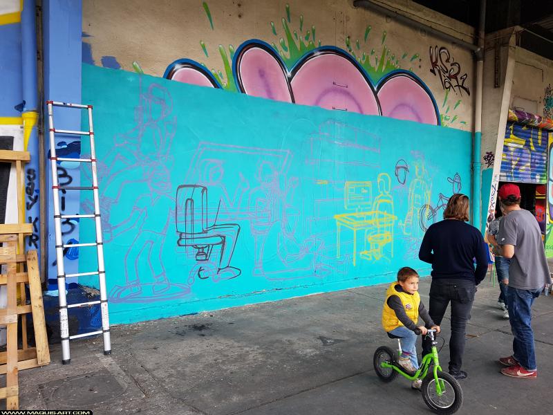 Graffiti de ??? à L'Aérosol Paris (22 septembre 2017)