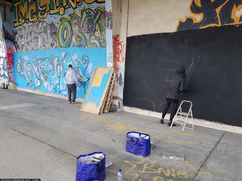 Graffiti de ??? à L'Aérosol Paris (17 septembre 2017)