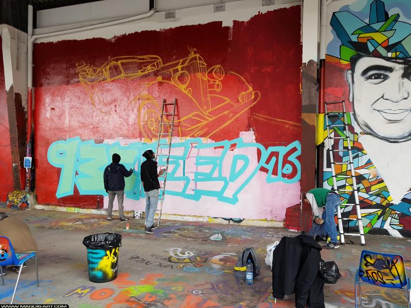 Graffiti de Sheed16 à L'Aérosol Paris (17 septembre 2017)