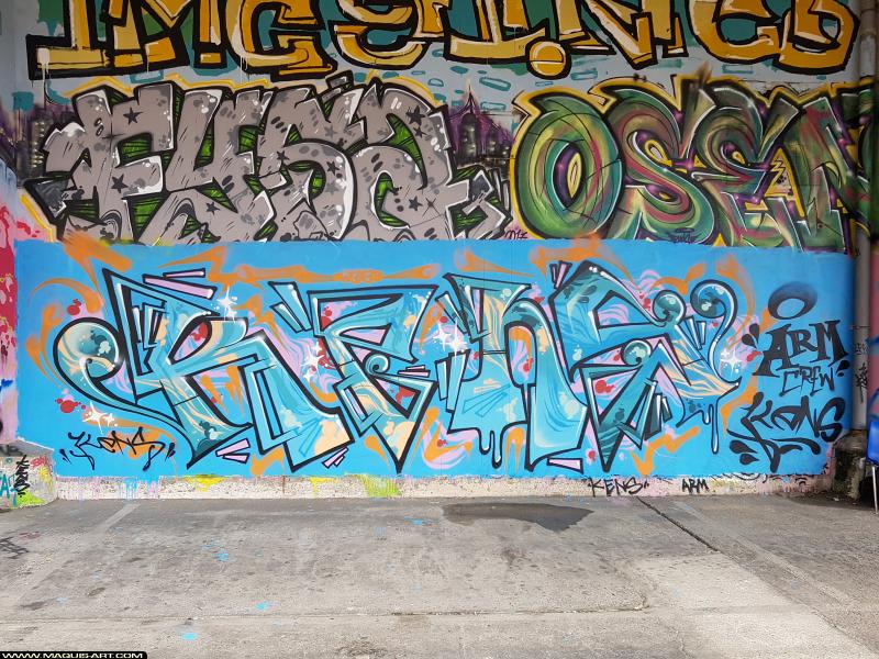 Graffiti de Kens à L'Aérosol Paris (18 septembre 2017)