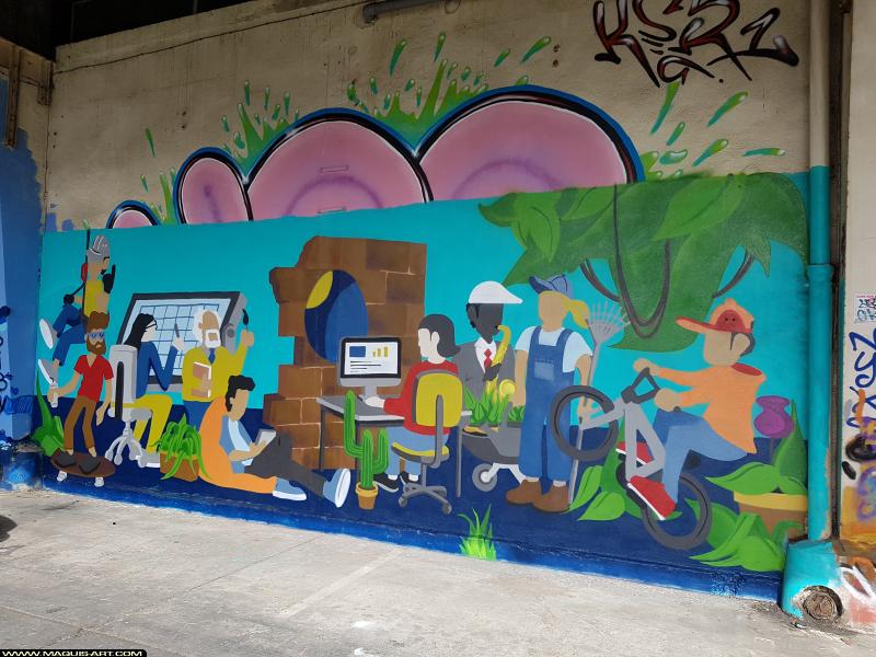 Graffiti de ??? à L'Aérosol Paris (18 septembre 2017)