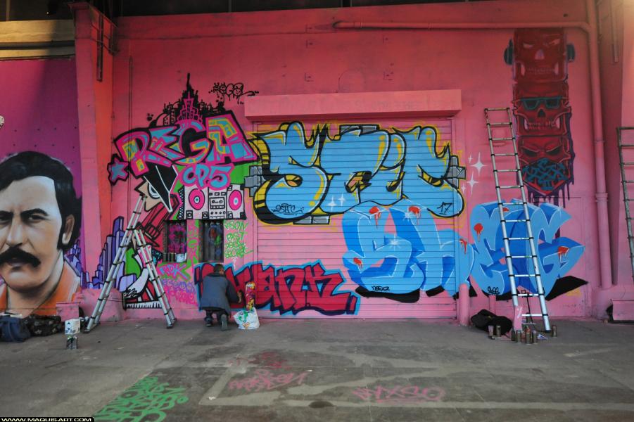 Max - Artiste Graffiti au Wall of Fame L'Aérosol