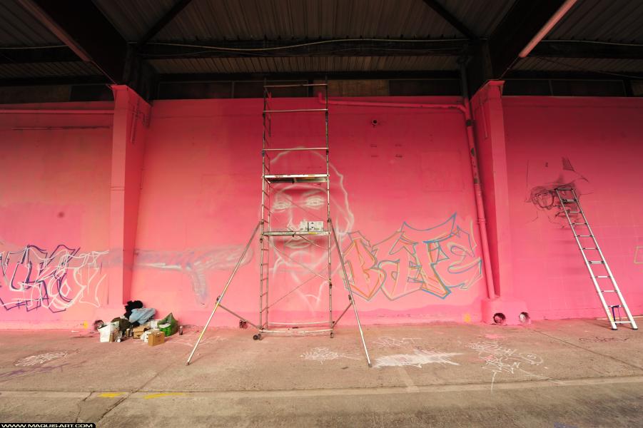 Kowse - Artiste Graffiti au Wall of Fame L'Aérosol