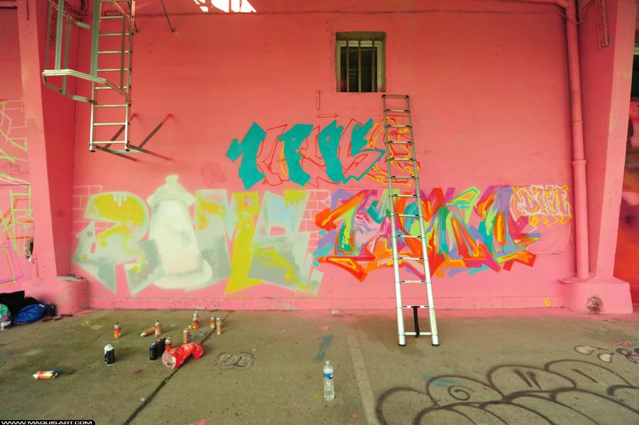 Ramses - Artiste Graffiti au Wall of Fame L'Aérosol