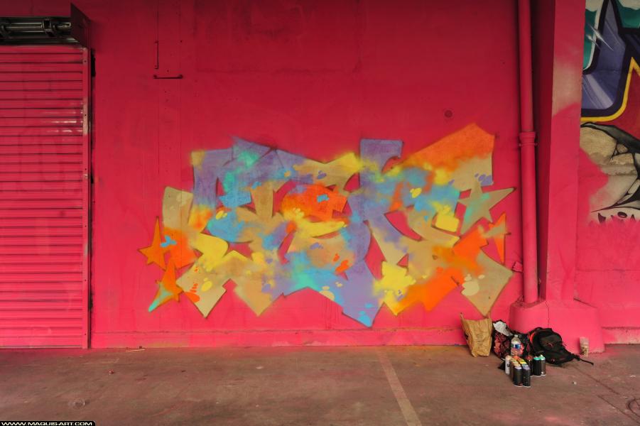 Graffiti de Kast à L'Aérosol Paris (30 septembre 2017)