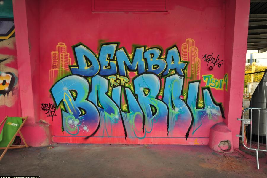 Graffiti de Gemo à L'Aérosol Paris (30 septembre 2017)