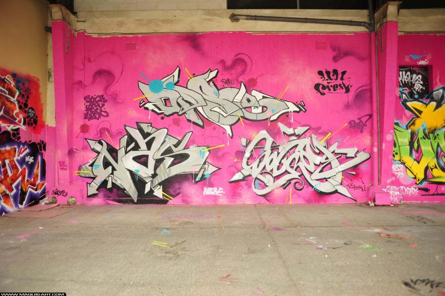 Opse - Artiste Graffiti au Wall of Fame L'Aérosol