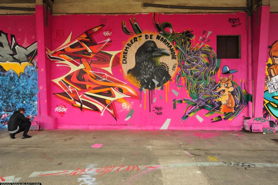 Graffiti de Kato, Aste et Zoye à L'Aérosol Paris (1 octobre 2017)