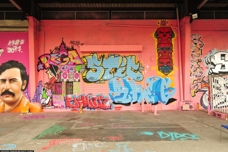 Kefa - Artiste Graffiti au Wall of Fame L'Aérosol