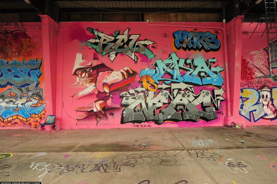 Rel - Artiste Graffiti au Wall of Fame L'Aérosol