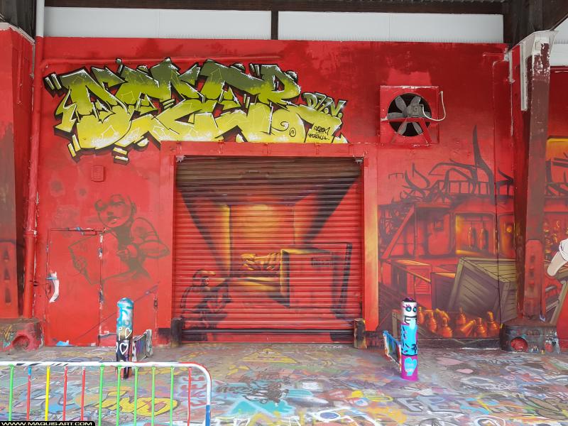 Graffiti de Dezer à L'Aérosol Paris (22 septembre 2017)