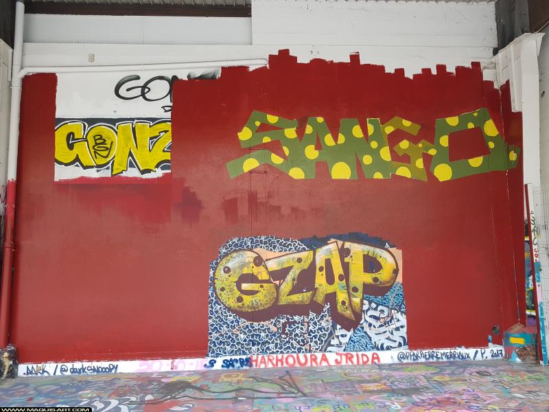 Graffiti de Sango à L'Aérosol Paris (22 septembre 2017)