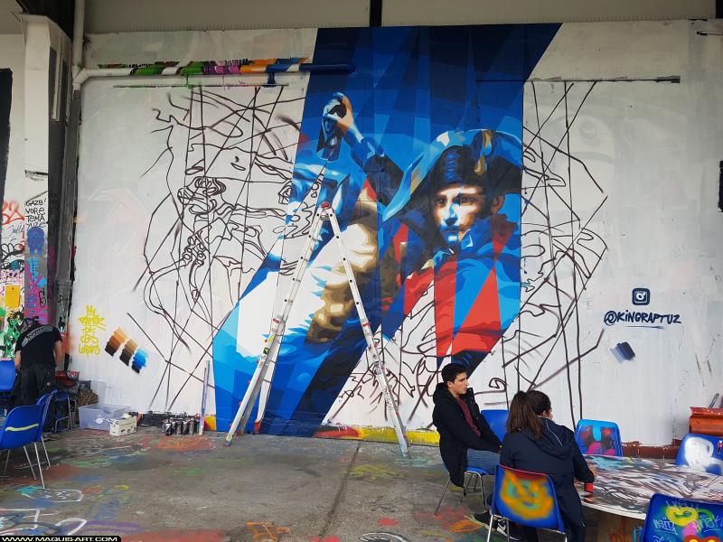 Graffiti de Raptuz à L'Aérosol Paris (22 septembre 2017)