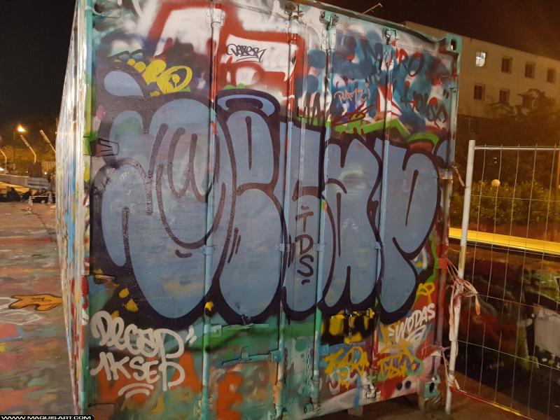 Graffiti de Recap à L'Aérosol Paris (22 septembre 2017)