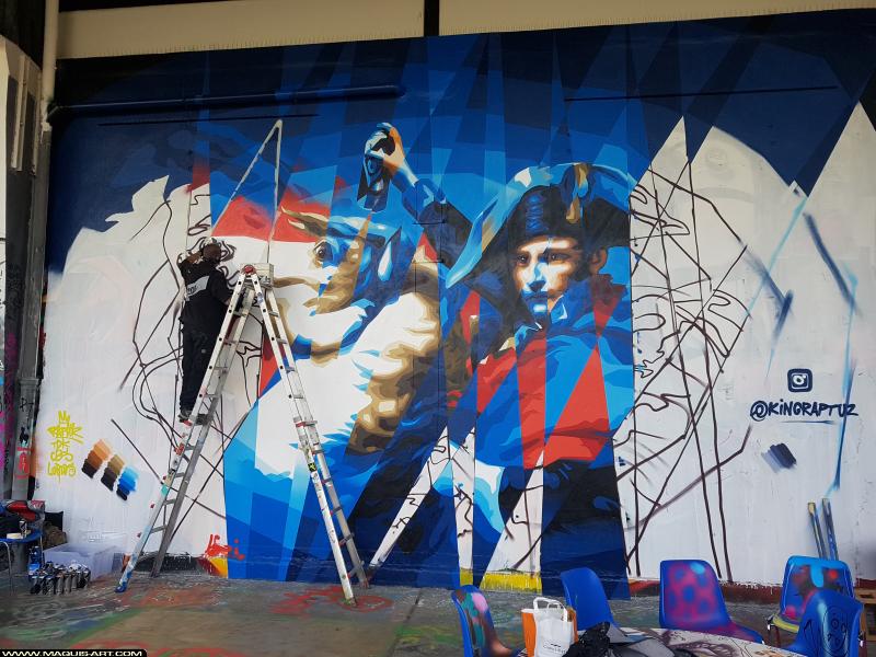 Raptuz - Artiste Graffiti au Wall of Fame L'Aérosol
