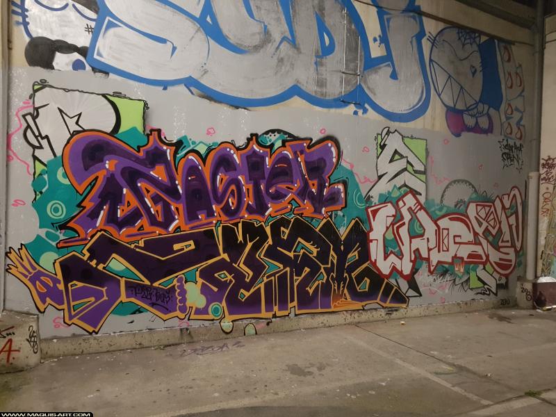 Graffiti de Warek et Saster à L'Aérosol Paris (28 septembre 2017)