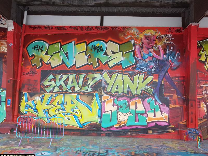 Graffiti de Kea, Yank, Reverse, Skalp et Barth à L'Aérosol Paris (18 octobre 2017)