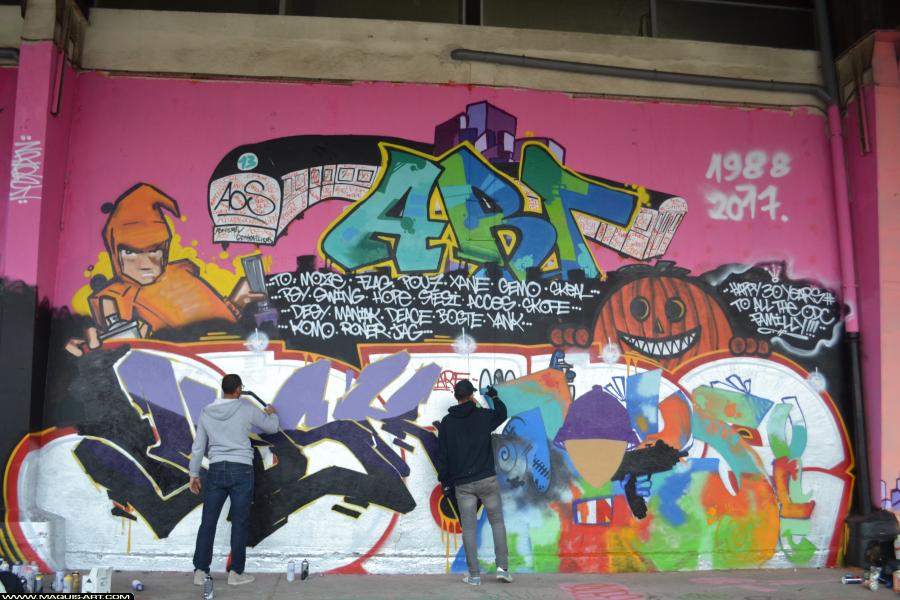Graffiti à L'Aérosol Paris (11 novembre 2017)