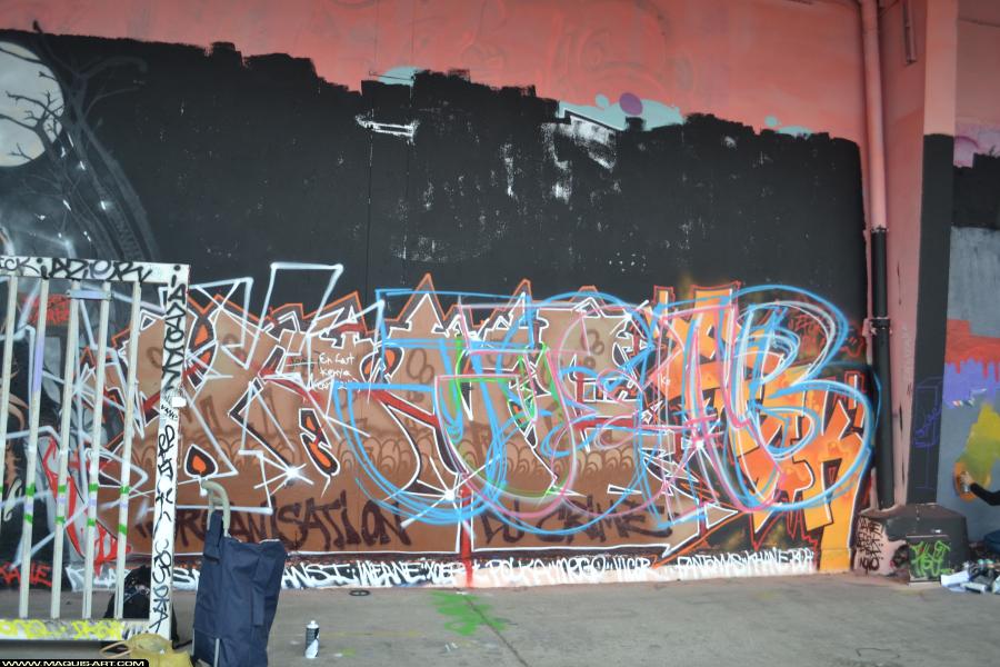 Graffiti de Jeab à L'Aérosol Paris (11 novembre 2017)