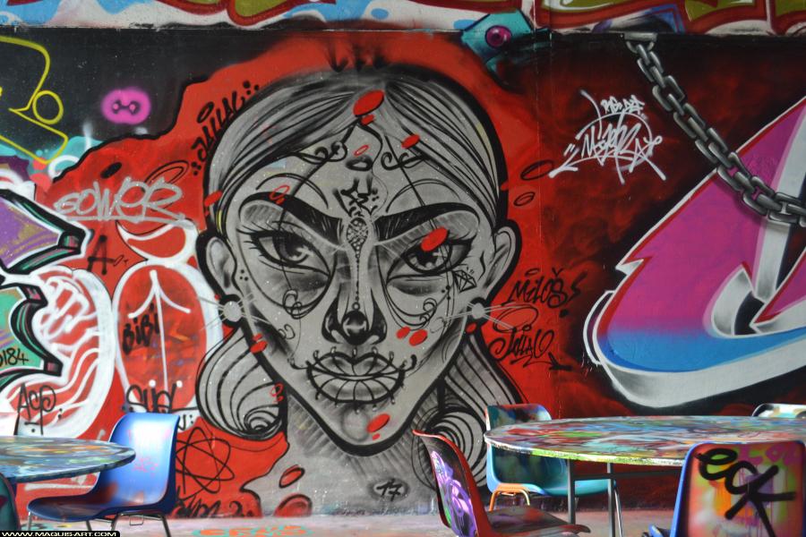 Graffiti de Jallal à L'Aérosol Paris (16 novembre 2017)