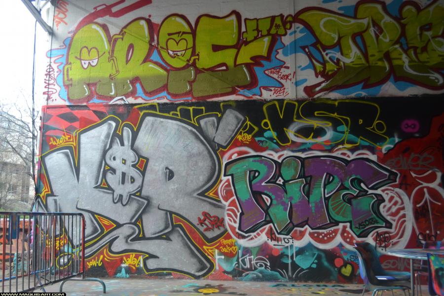 Graffiti d'Aris, Ksr et Ripe à L'Aérosol Paris (16 novembre 2017)