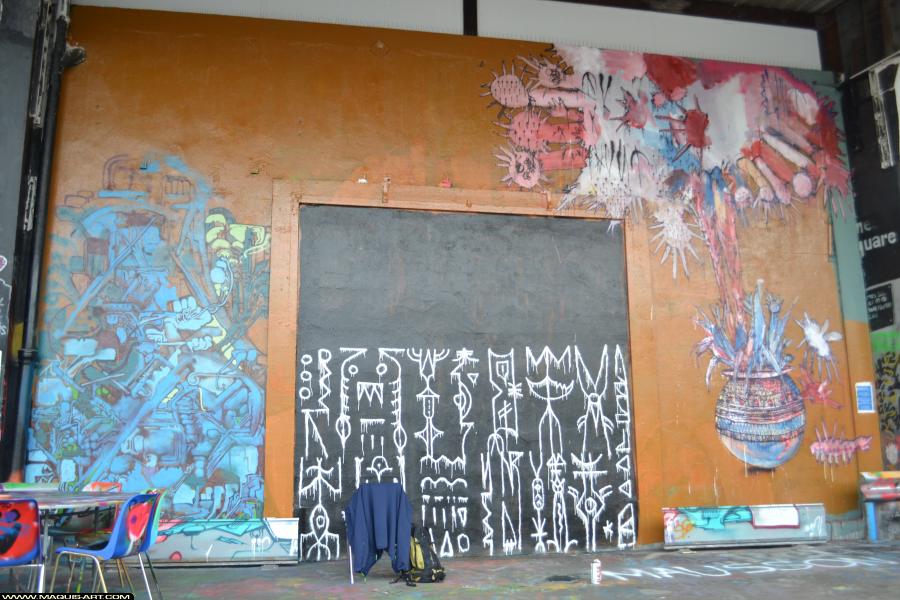 Graffiti de Popay, Bault et Tetar à L'Aérosol Paris (16 novembre 2017)