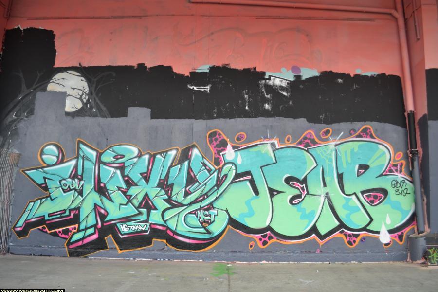 Graffiti d'Inxy et Jeab à L'Aérosol Paris (11 novembre 2017)