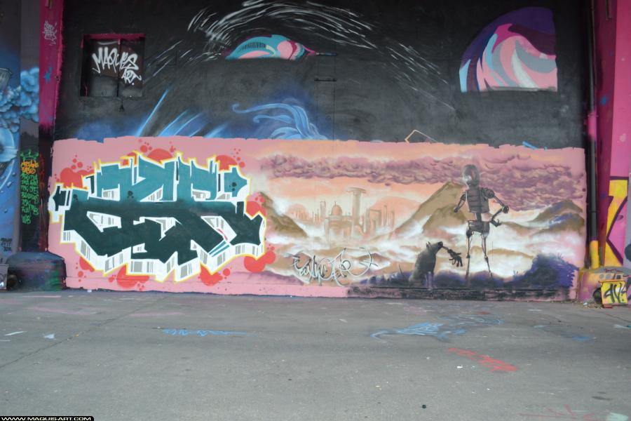 Graffiti de ??? à L'Aérosol Paris (11 novembre 2017)