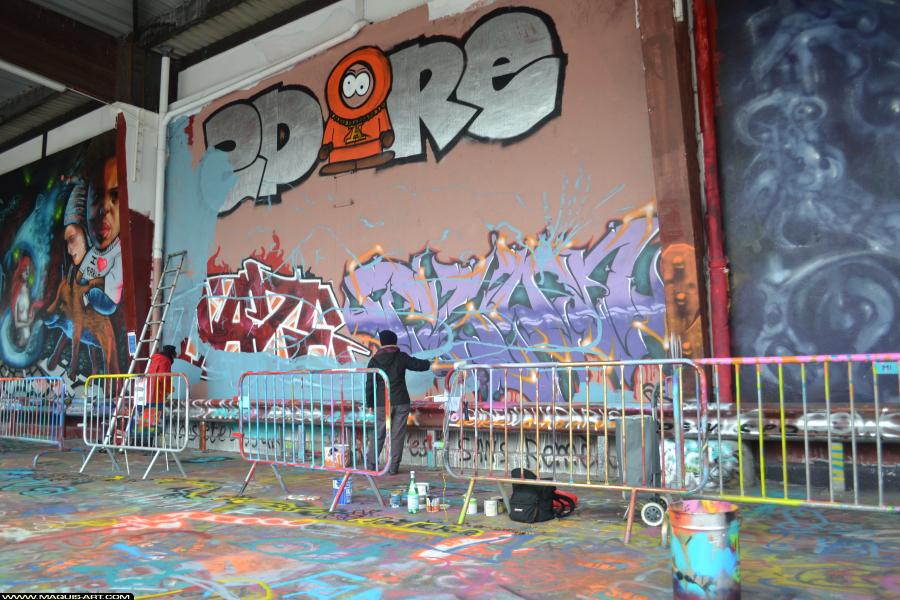Graffiti de Zdare à L'Aérosol Paris (11 novembre 2017)