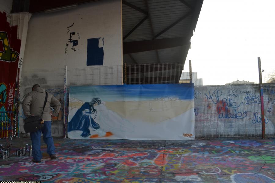 Graffiti de Jon Buzz à L'Aérosol Paris (18 novembre 2017)