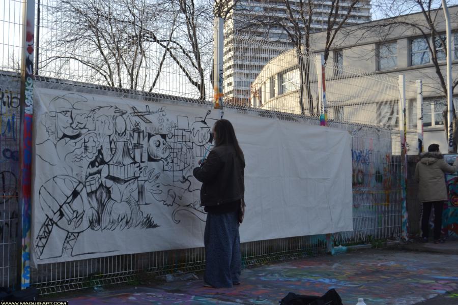 Graffiti de ??? à L'Aérosol Paris (18 novembre 2017)