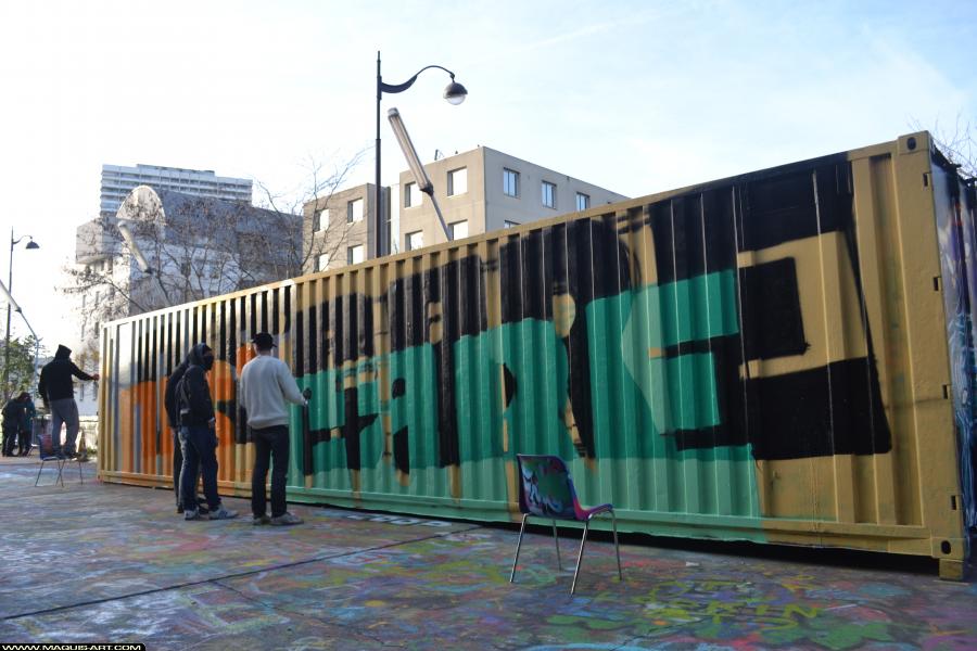Graffiti de ??? à L'Aérosol Paris (18 novembre 2017)