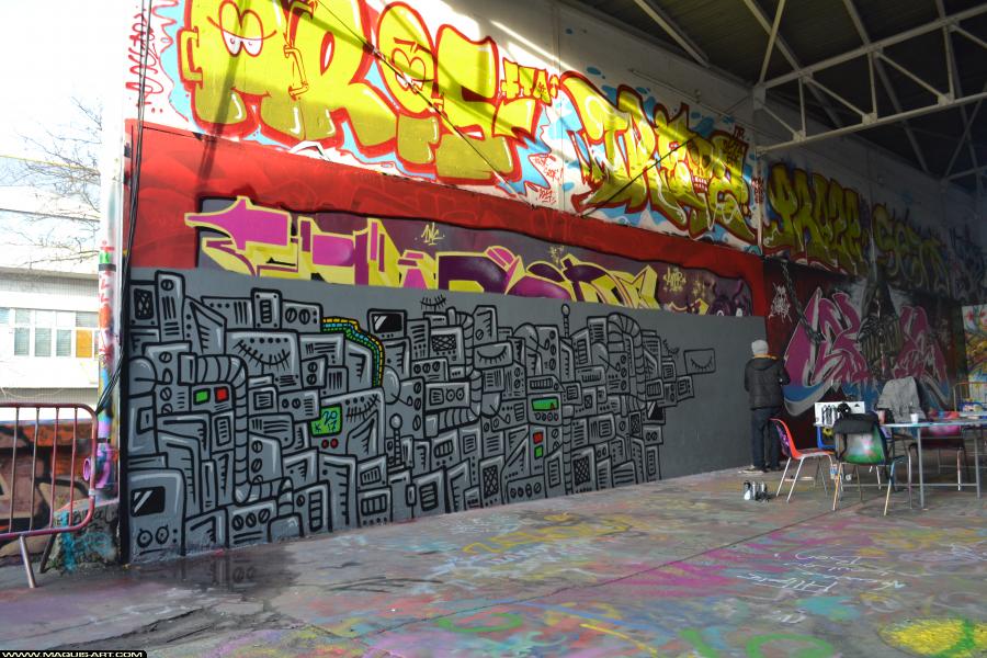 Graffiti de ??? à L'Aérosol Paris (18 novembre 2017)