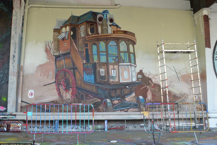 Graffiti de Billygee à L'Aérosol Paris (19 novembre 2017)