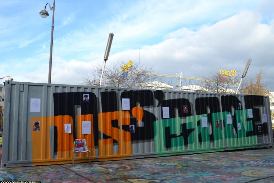 Graffiti de ??? à L'Aérosol Paris (19 novembre 2017)