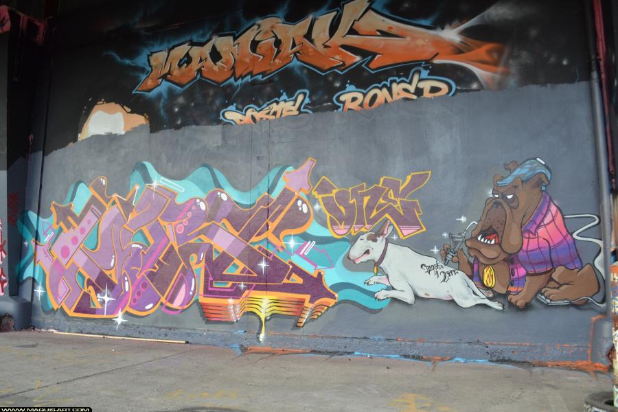 Graffiti de Kars à L'Aérosol Paris (19 novembre 2017)